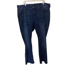 Kut From The Kloth Baby Bootcut Jeans 24W Dark Wash Stretch Denim Womens Plus Si